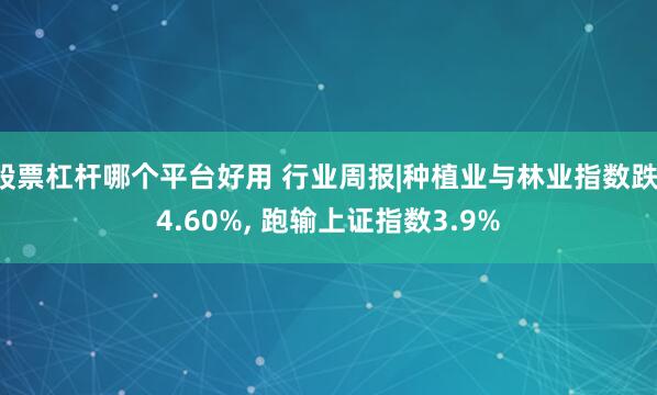 股票杠杆哪个平台好用 行业周报|种植业与林业指数跌-4.60%, 跑输上证指数3.9%