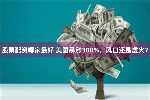股票配资哪家最好 美图暴涨300%，风口还是虚火？